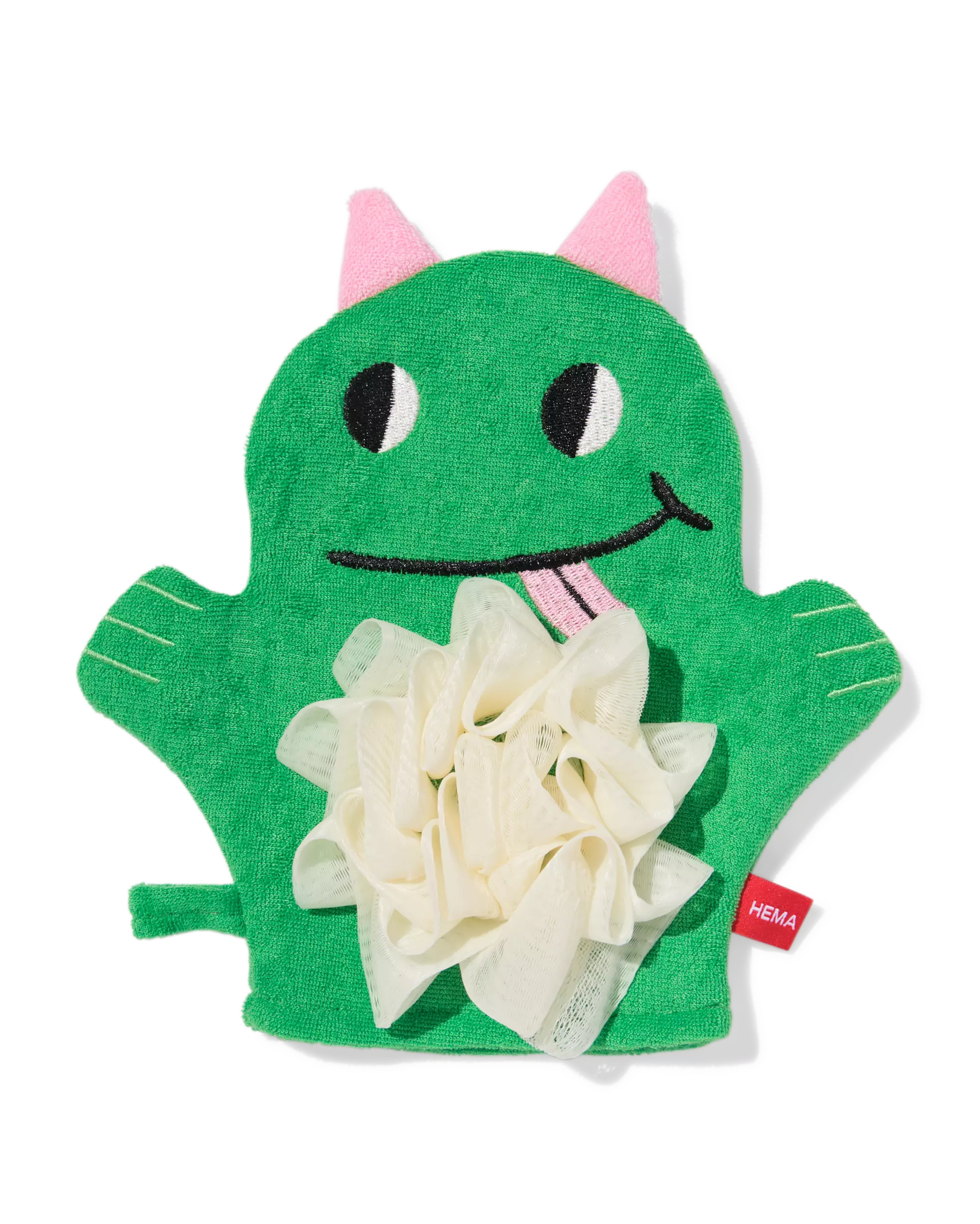 gant de toilette monstre vert 