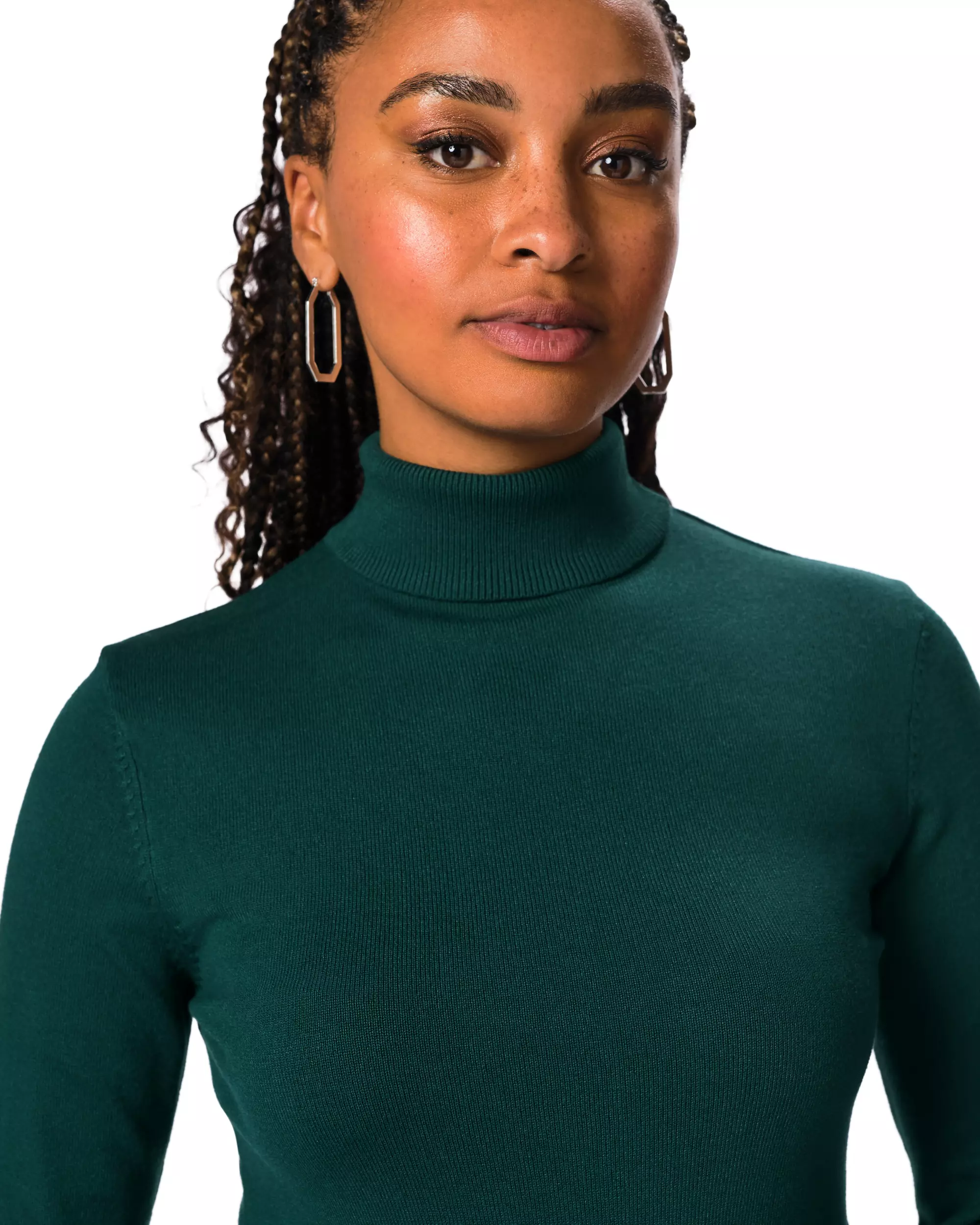 Damen-Rollkragenpullover, Basic
