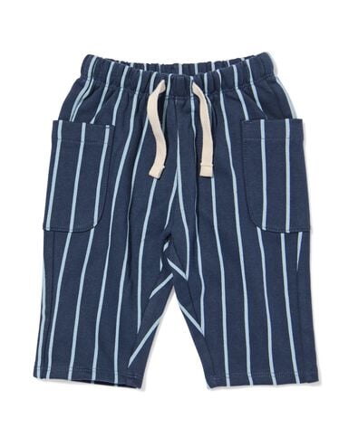 Babyhose, Comfy Fit, aus Sweatstoff, gestreift blau blau - 33107480BLUE - HEMA