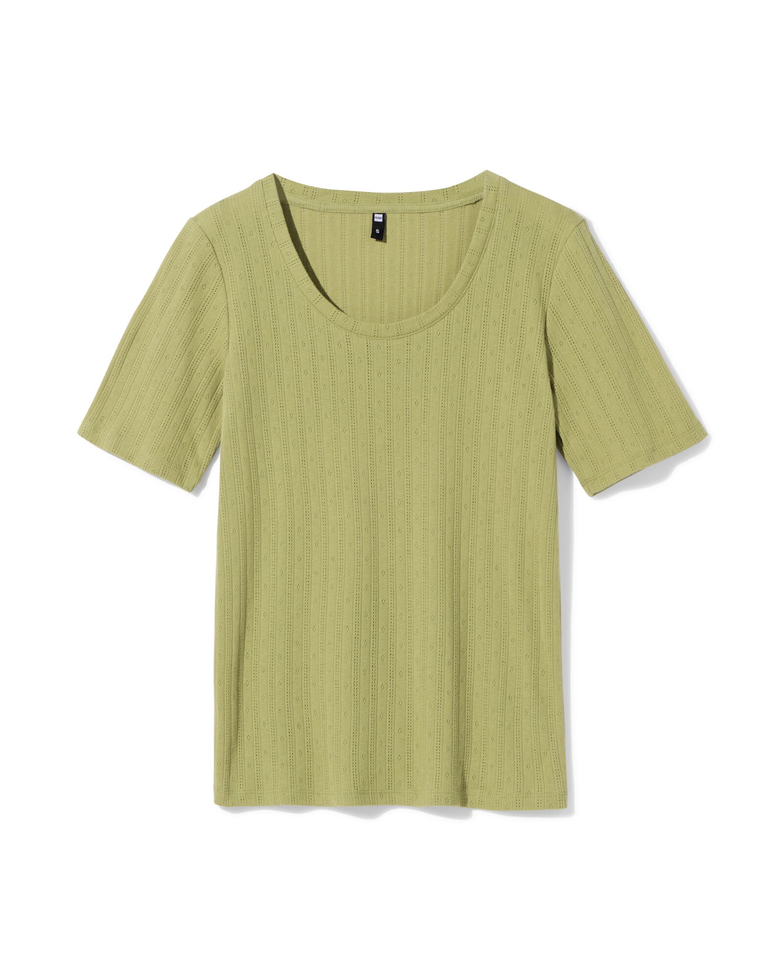 dames T-shirt Colette groen groen - 36212870GREEN - HEMA