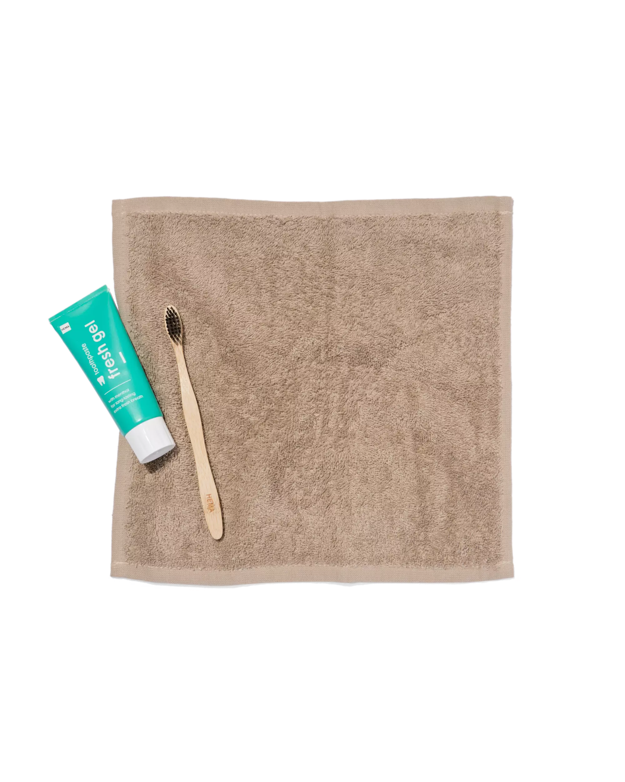 4 serviettes pour le visage 30x30 taupe - qualité épaisse