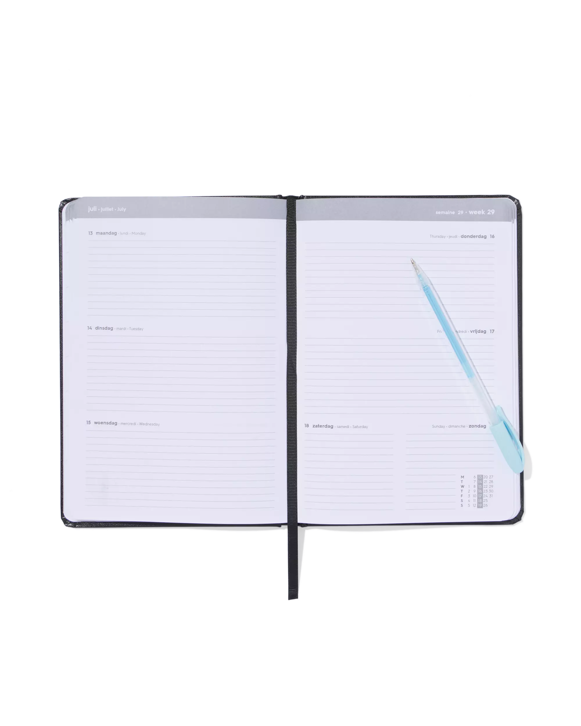 agenda 2026 A5 PU noir
