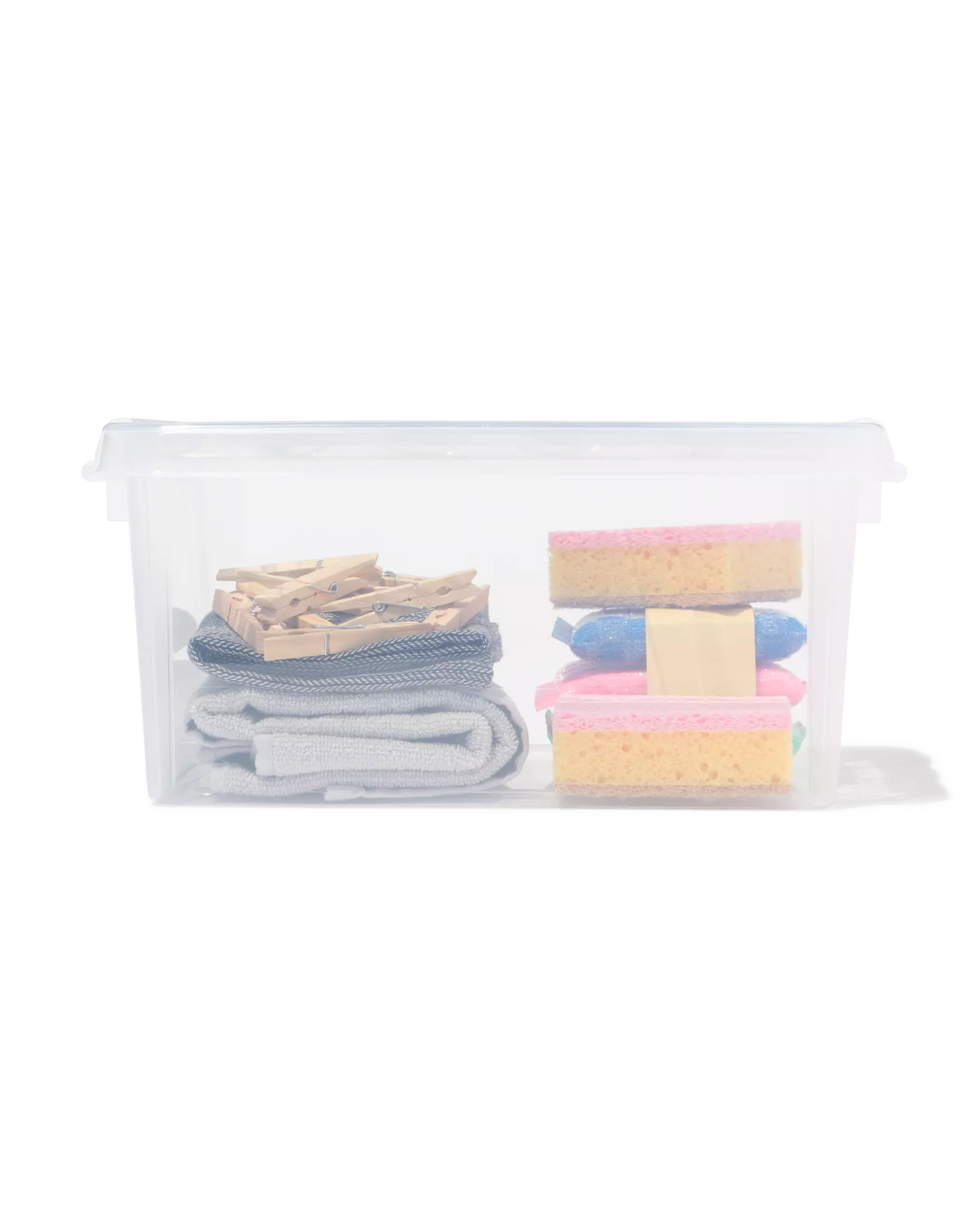 boîte de rangement 8 L Brussels transparente 34 x 25 x 16 cm