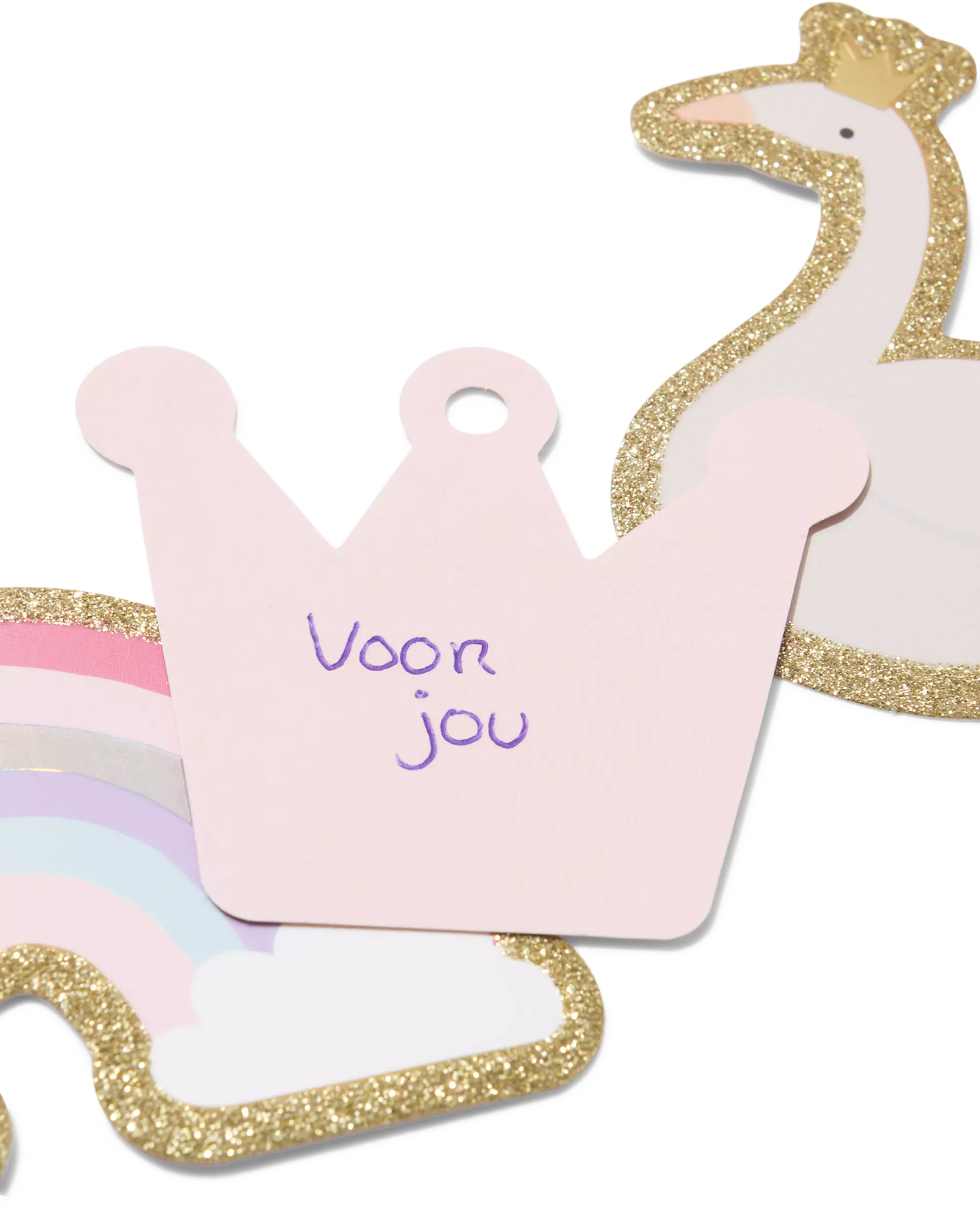 Etiketten 9,5 × 13 cm, Prinzessin – 12 Stück