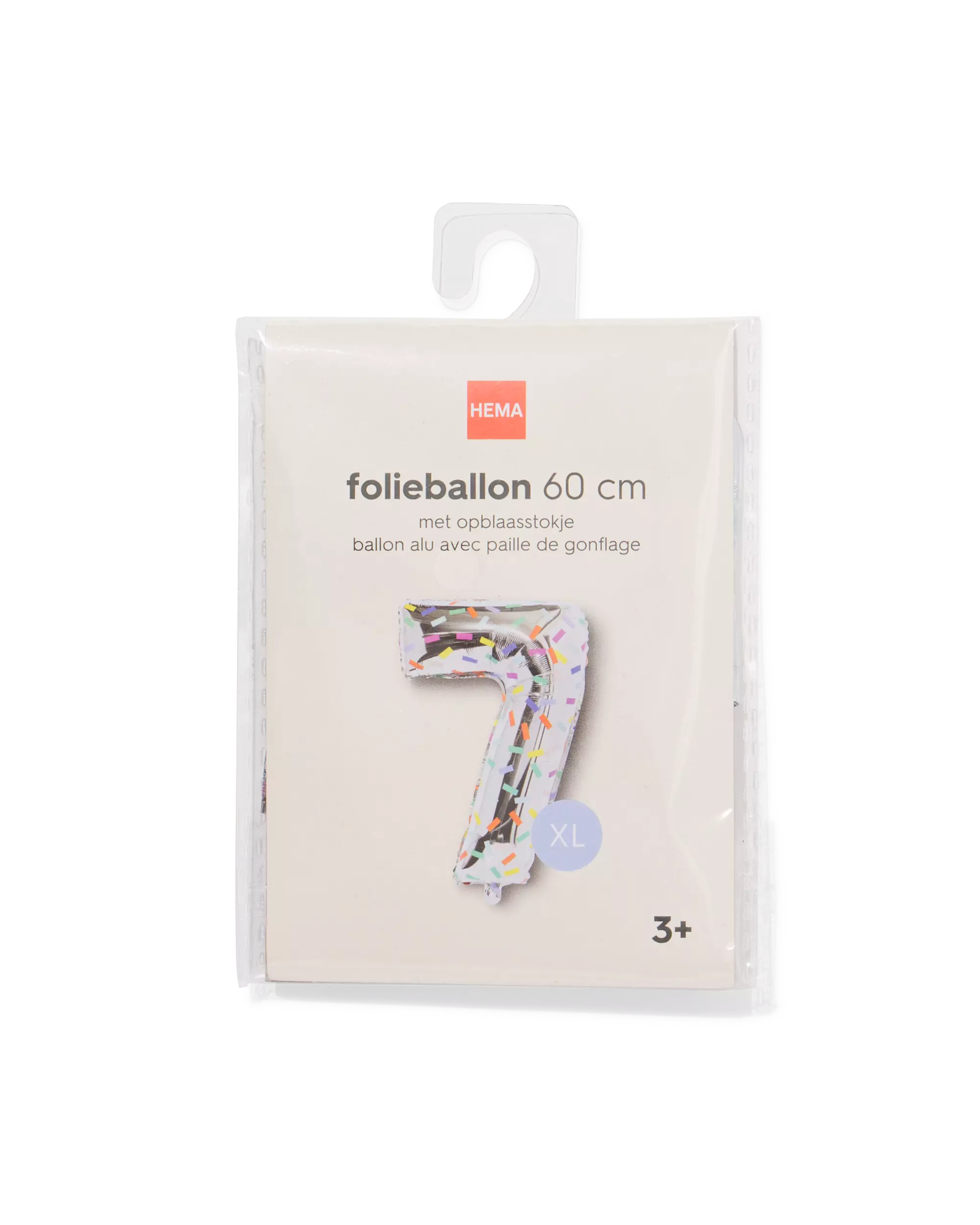 ballon alu chiffre 7 60cm confetti