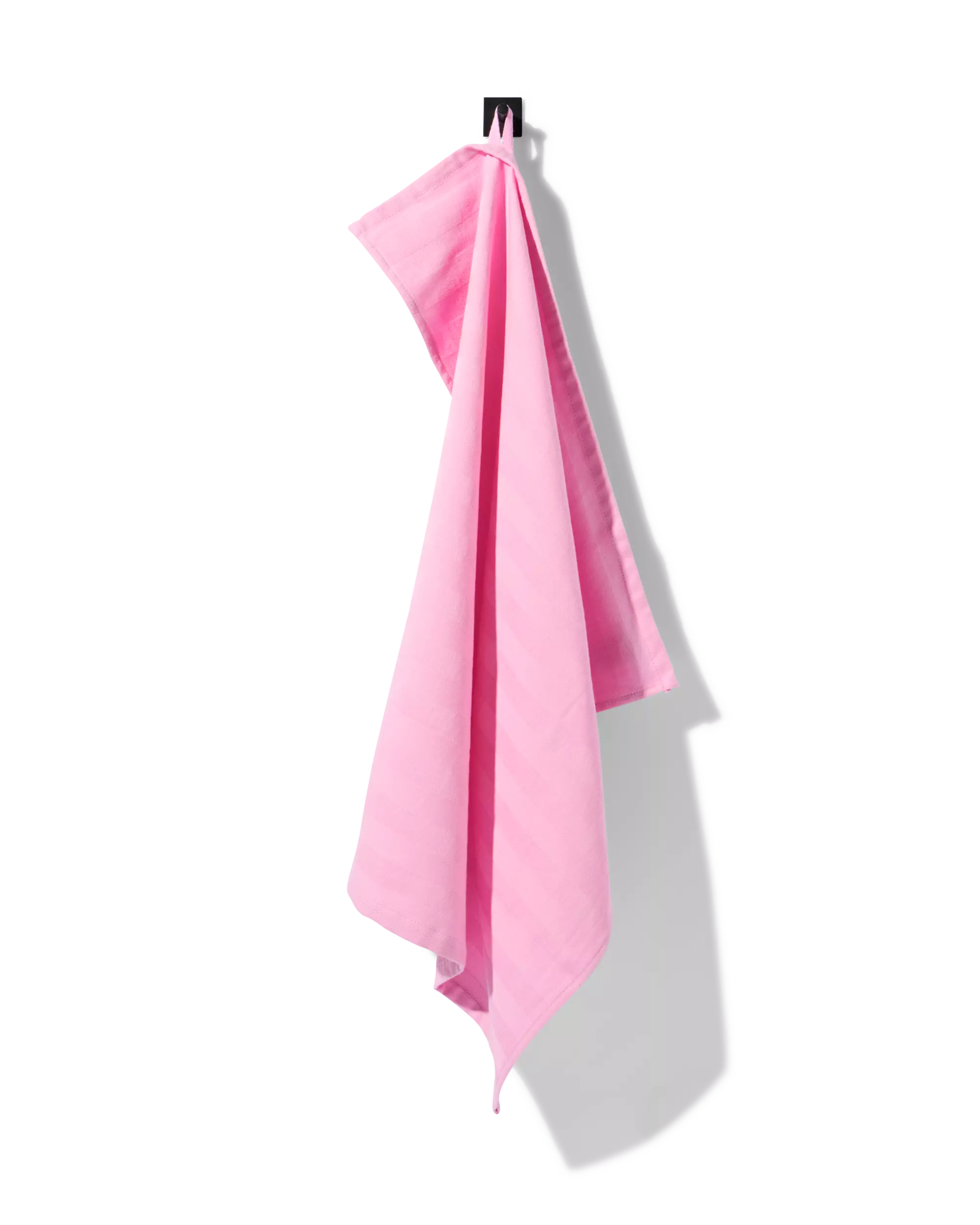 torchon 65x65 cm coton rose