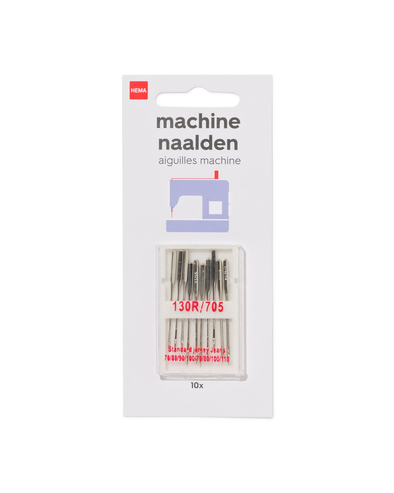aiguilles de machine &agrave; coudre universelles - 10 pi&egrave;ces - 1400306 - HEMA