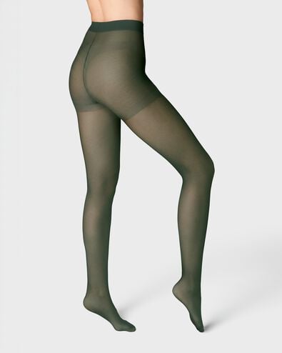 panty opaque temp tech 40 denier groen groen - 4050020GREEN - HEMA
