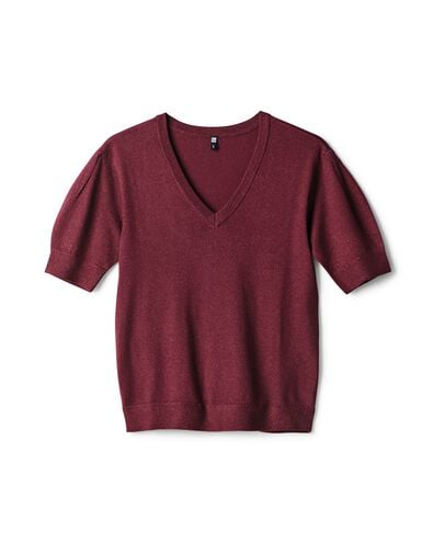 pull femme Marie  bordeaux bordeaux - 36215380BURGUNDYRED - HEMA