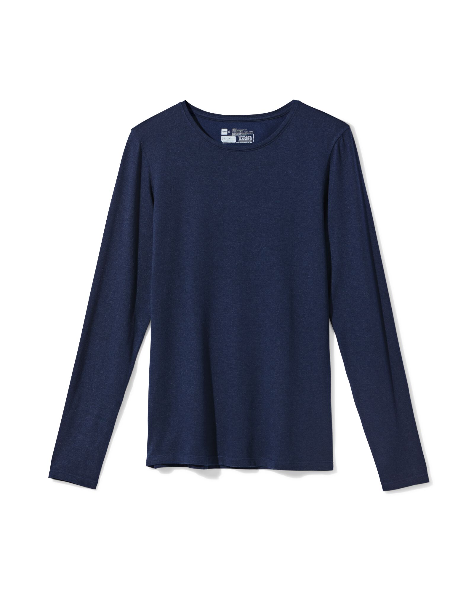 t-shirt femme acrylique jersey thermique bleu fonc&eacute; bleu fonc&eacute; - 36307580DARKBLUE - HEMA