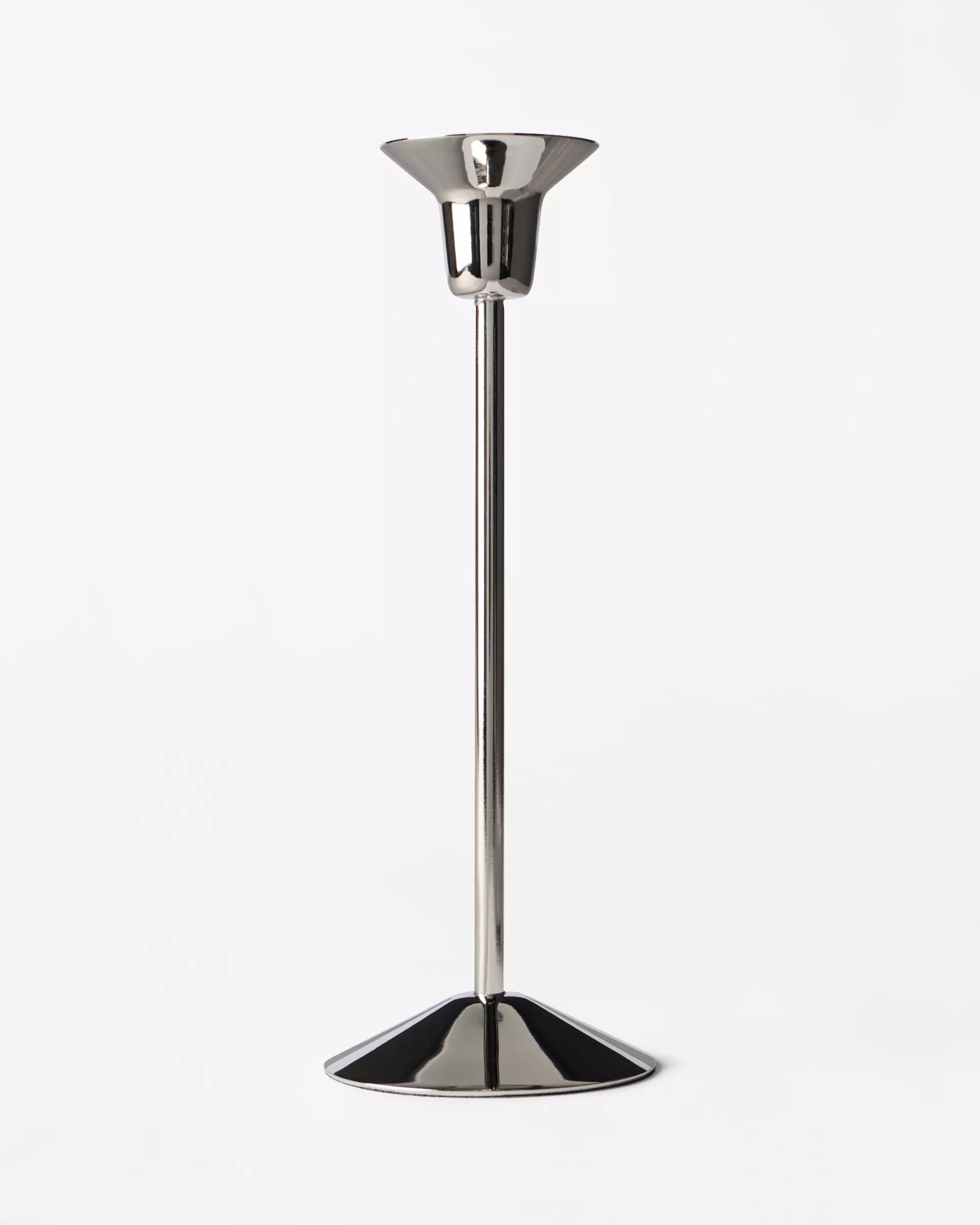 kandelaar ⌀21x7.5cm Zwier metaal zilver