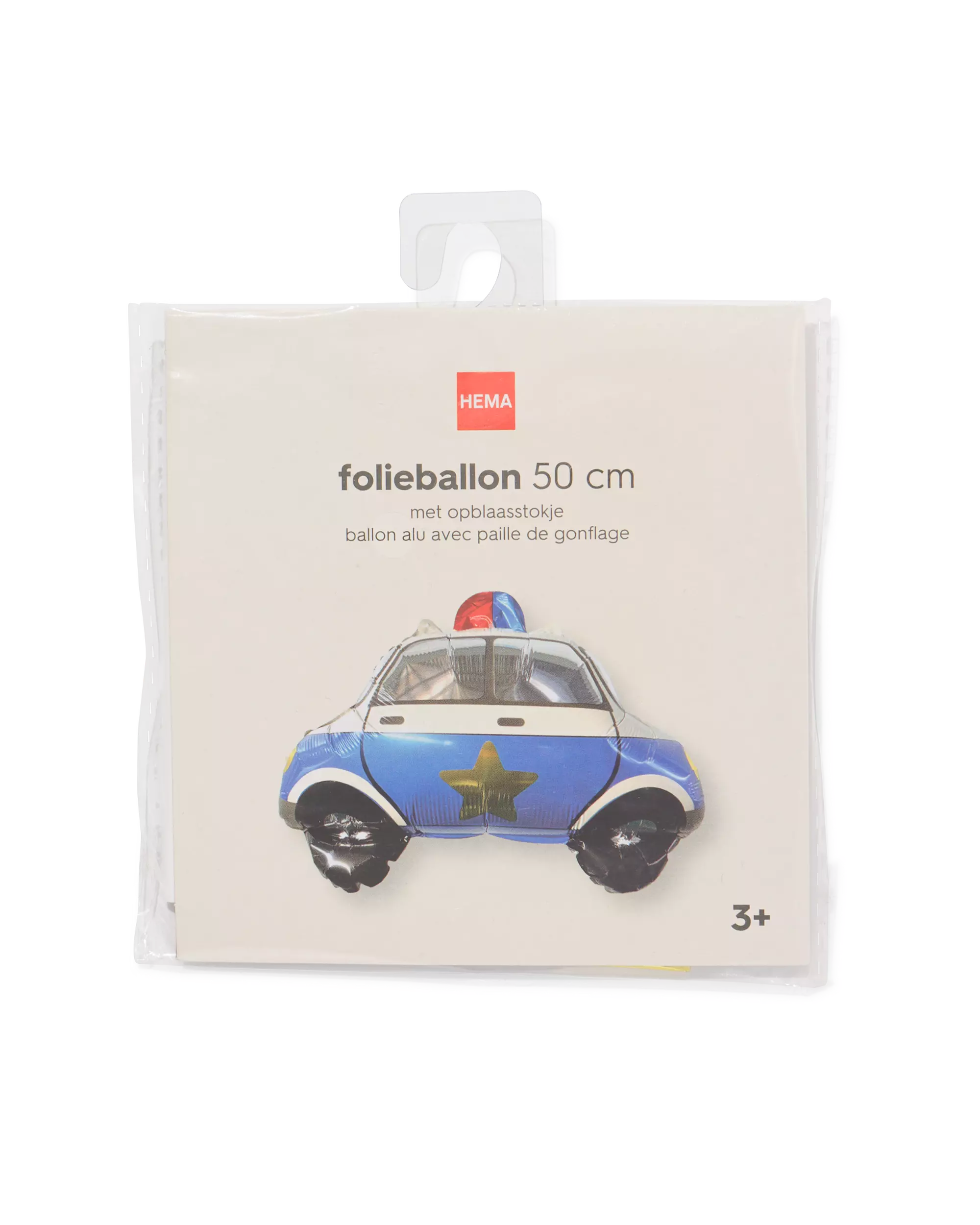Folienballon Polizeiauto 50 cm 