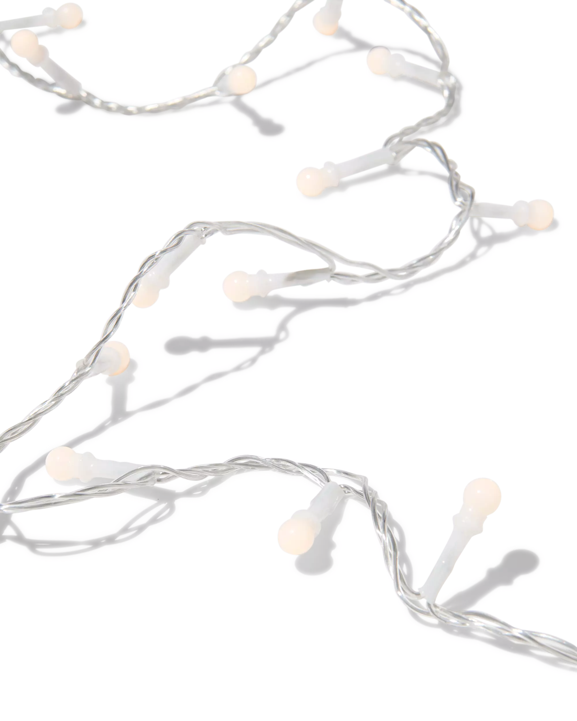 guirlande lumineuse de 5 m avec 100 led blanches pour une utilisation intérieure et extérieure