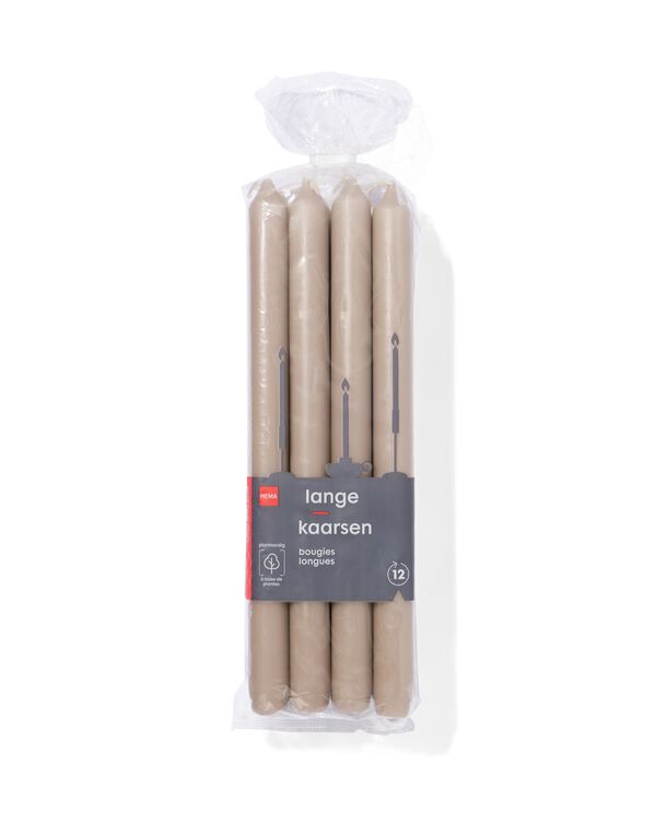 Lange Haushaltskerze &Oslash;2,2x29, Natur naturfarben - 13503005NATURAL - HEMA