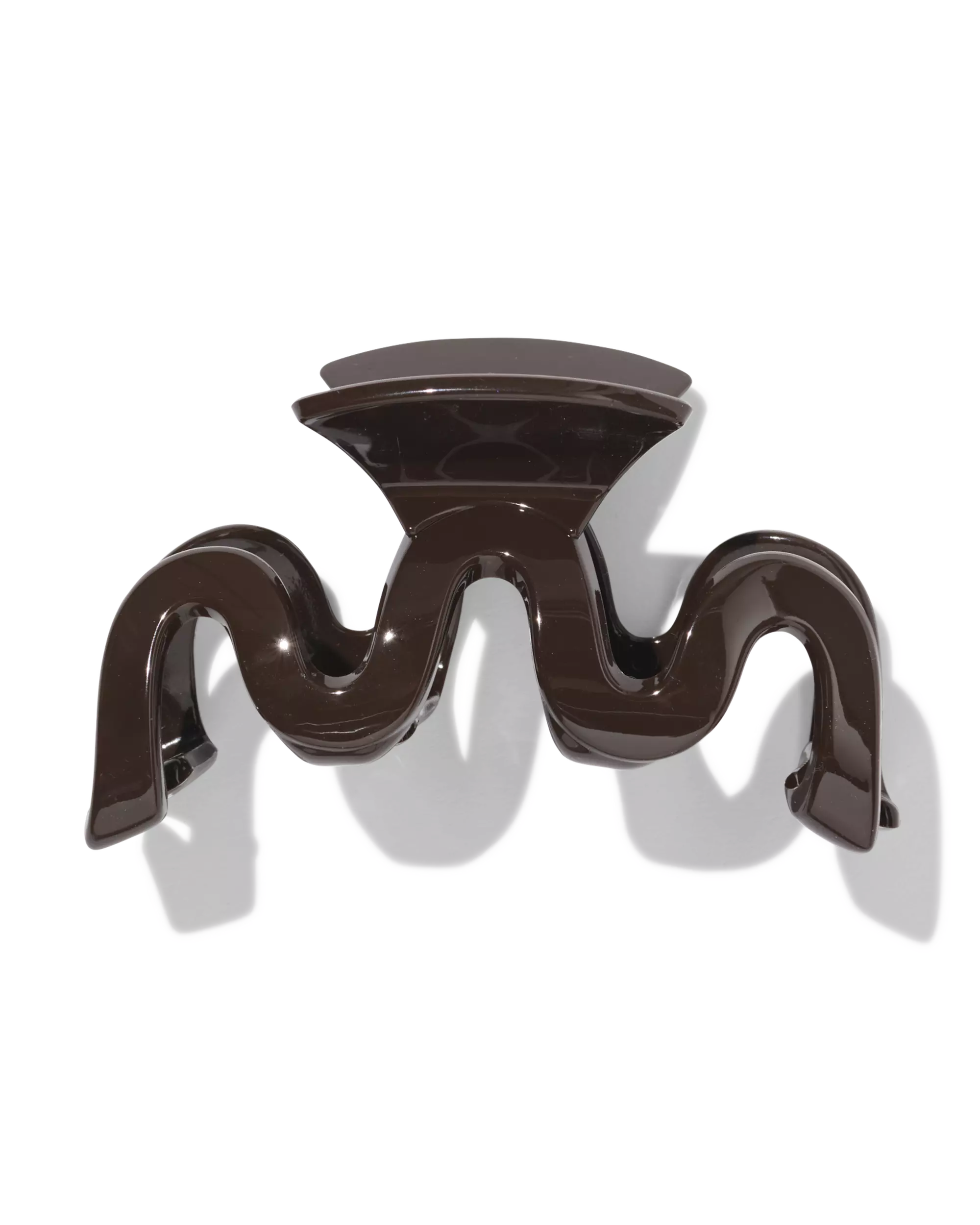 pince à cheveux 10cm tourbillon marron