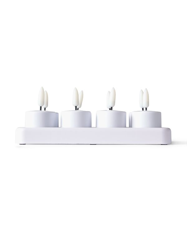 led sfeerlichten ⌀4x2.2cm oplaadbaar - 8 stuks - 13550227 - HEMA