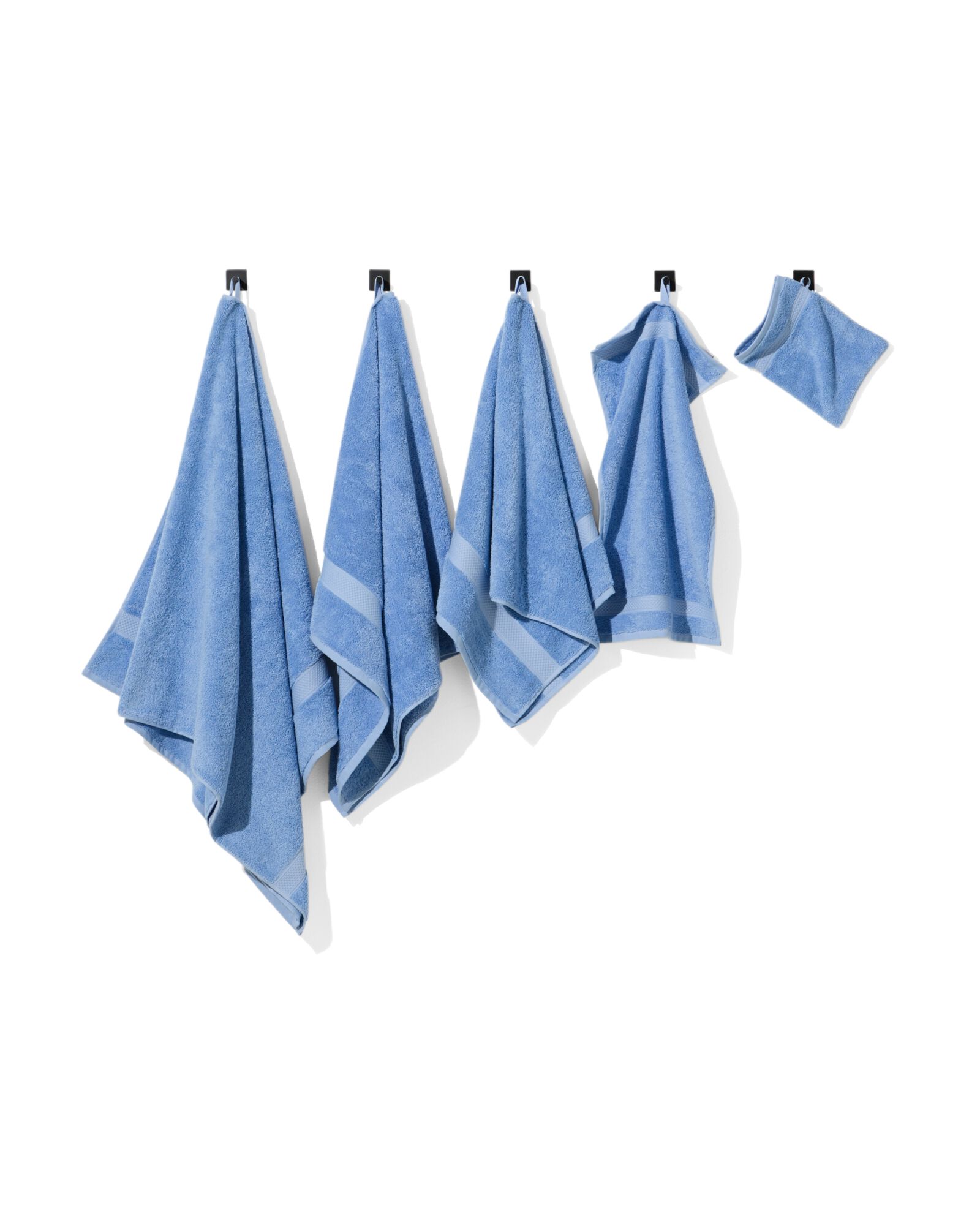 serviette de bain 50x100 qualit&eacute; &eacute;paisse bleu frais bleu vif serviette 50 x 100 - 5250384 - HEMA