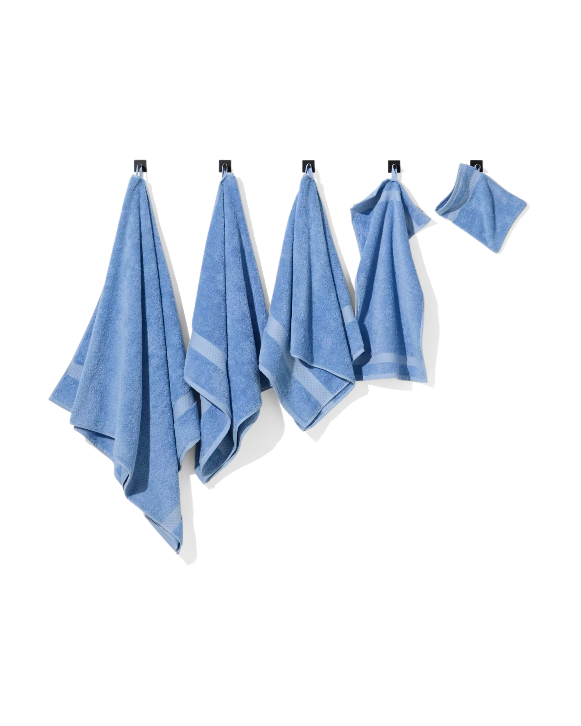 serviette de bain 50x100 qualité épaisse bleu frais