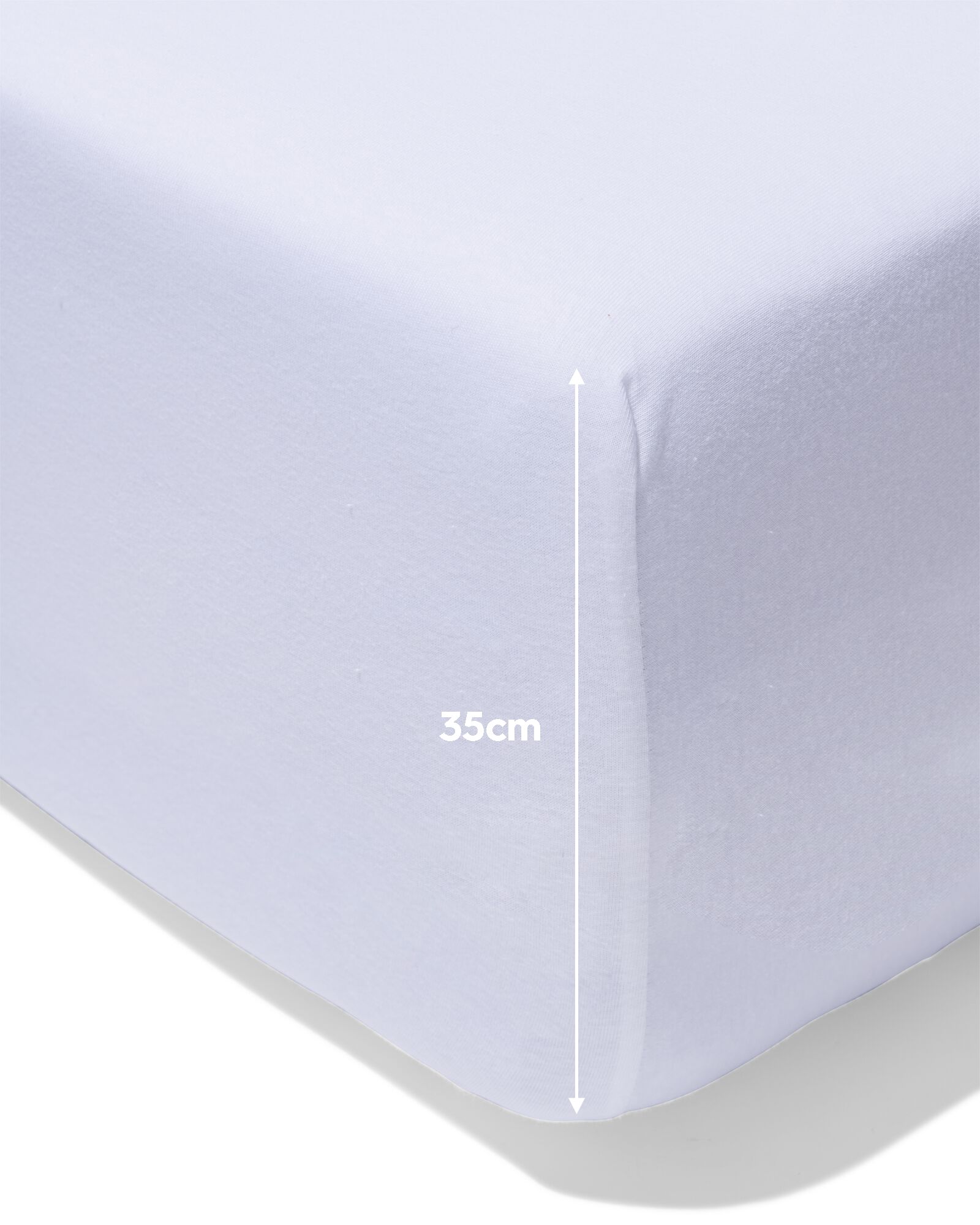 drap-housse pour boxspring jersey 140x200 blanc - 5180057 - HEMA