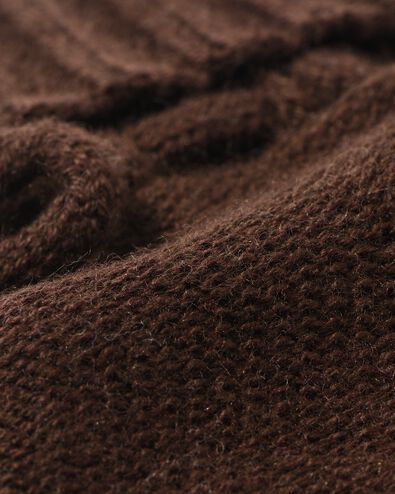 babysokken wolmix donkerbruin donkerbruin - 4732160DARKBROWN - HEMA