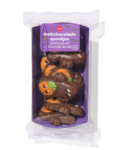 petits fantômes en chocolat au lait halloween 150 g