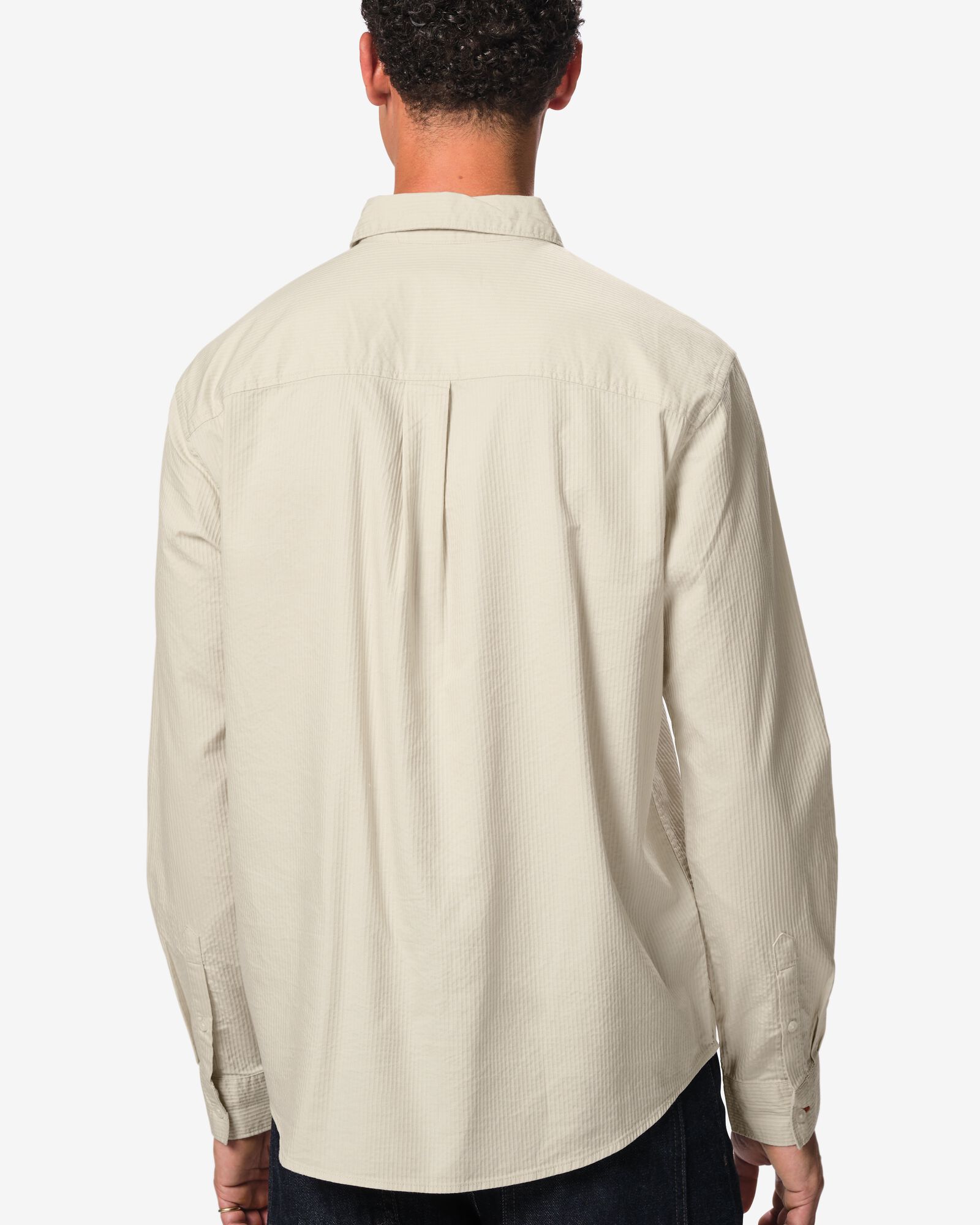 chemise homme Maurice seersucker blanc cass&eacute; blanc cass&eacute; - 2140220OFFWHITE - HEMA