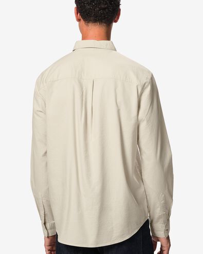 chemise homme Maurice seersucker blanc cass&eacute; blanc cass&eacute; - 2140220OFFWHITE - HEMA