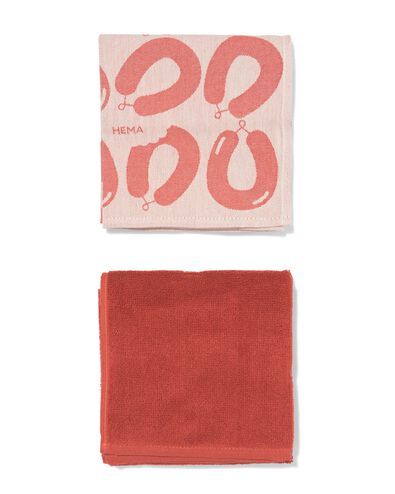 thee- en keukendoekset rookworst - 2 stuks - 5400175 - HEMA