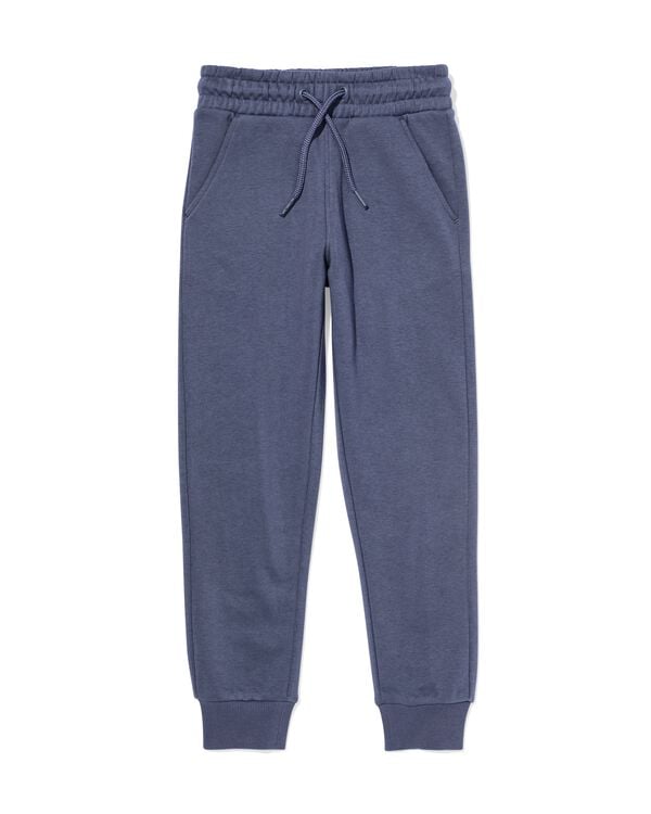kinderbroek sweatstof blauw blauw - 30719402BLUE - HEMA