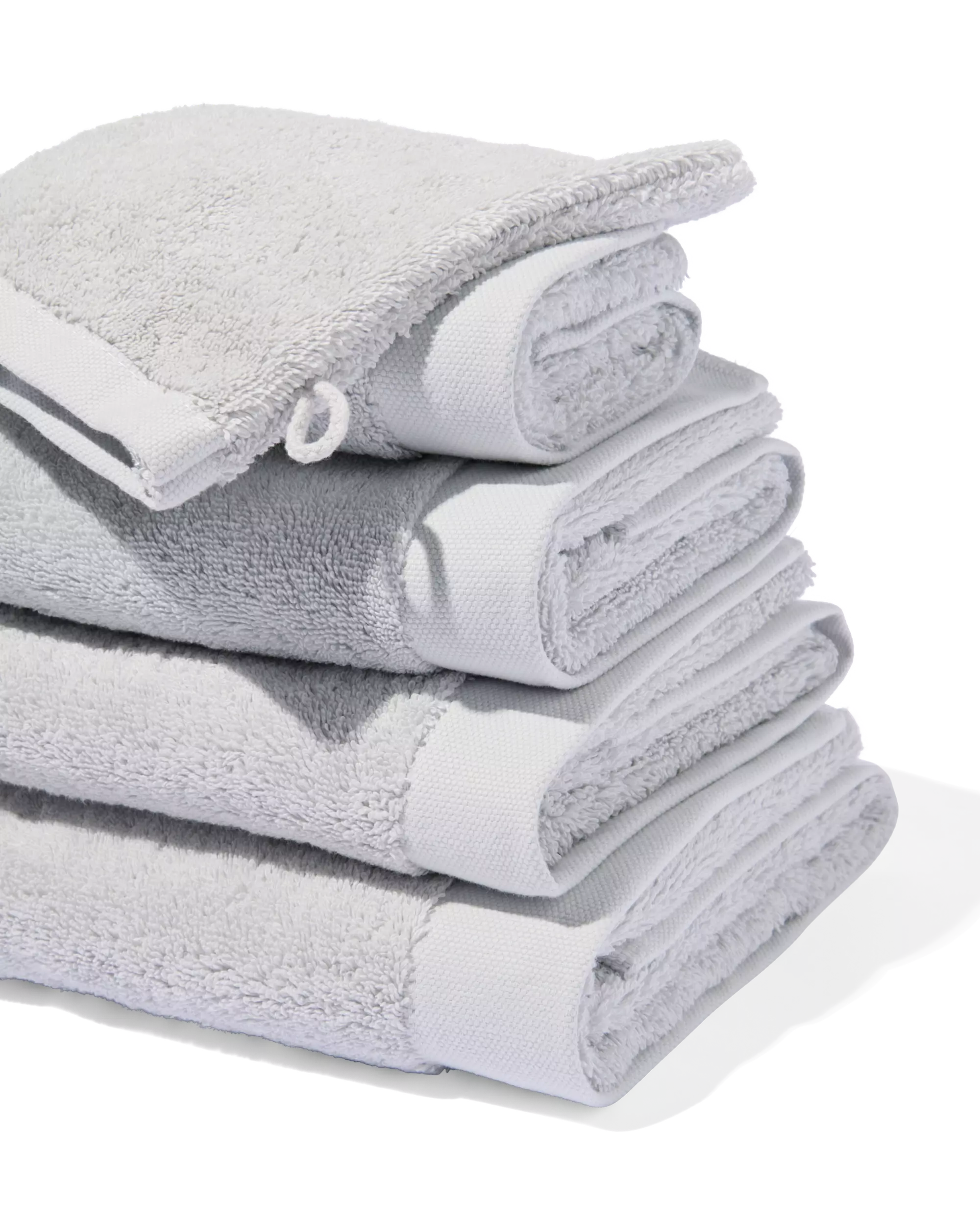 serviette de bain - 60x110 cm - ultra doux - gris clair
