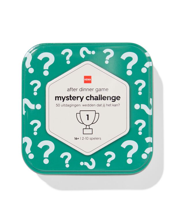 after dinner game 'mystery challenge'