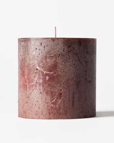 bougie rustique &Oslash;10x10cm brun fonc&eacute; marron fonc&eacute; 10 x 10 - 13504077 - HEMA