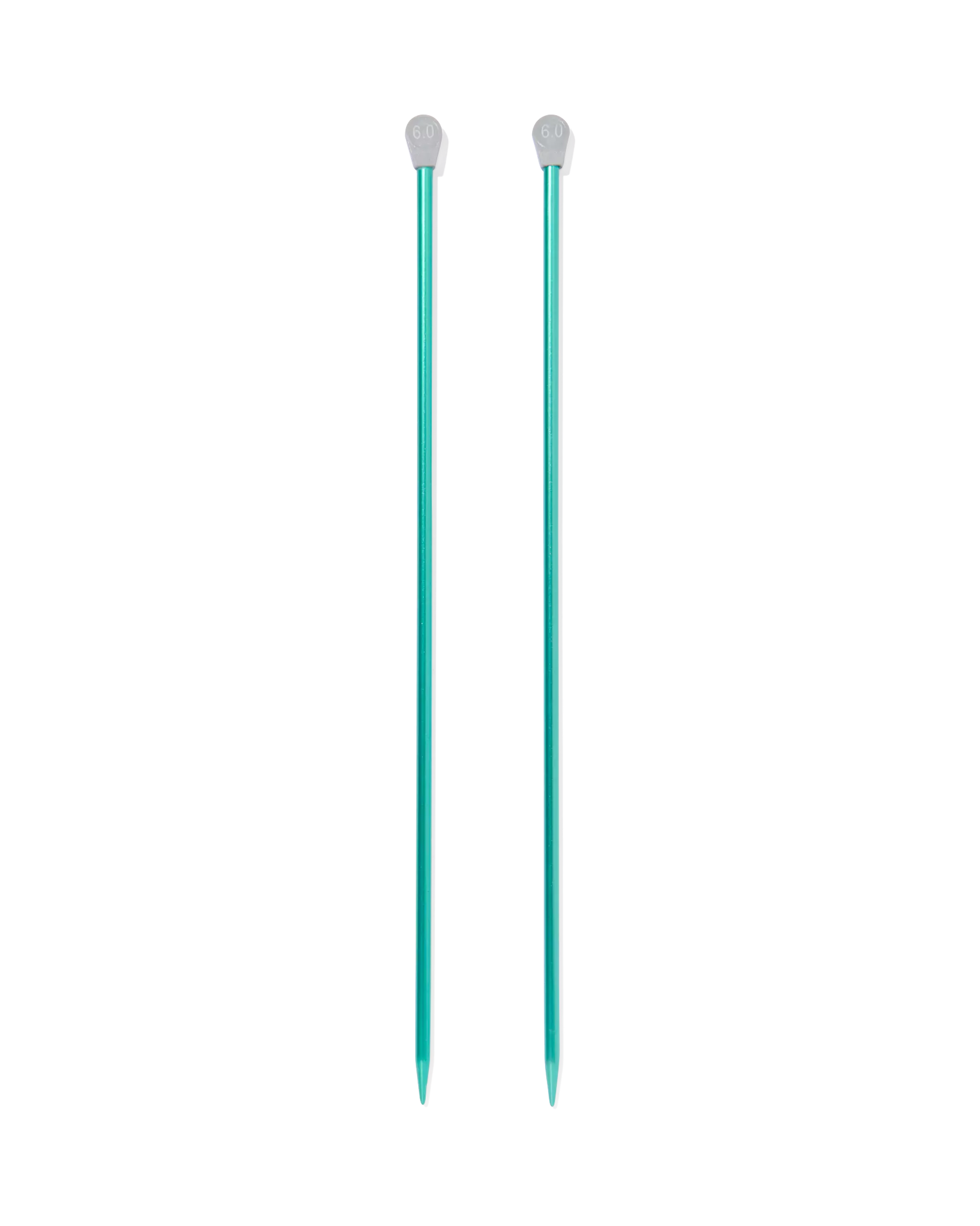 2 aiguilles à tricoter 6mm