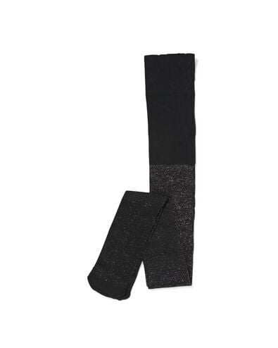 collants enfant 90 deniers paillet&eacute;s noir 110/116 - 4380171 - HEMA