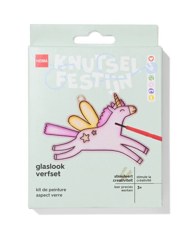 kit de peinture aspect verre licorne - 15900508 - HEMA