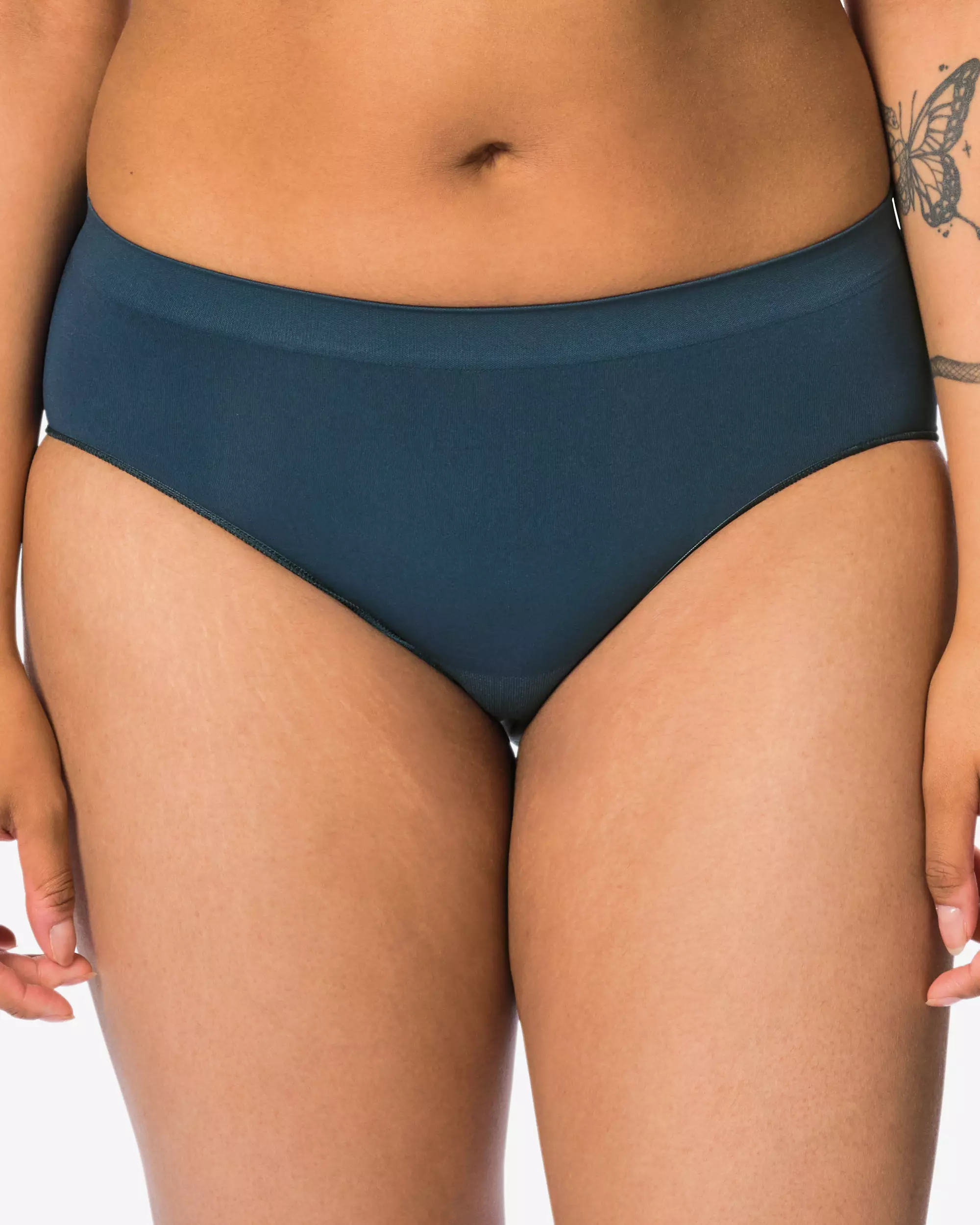 Damen-Hipster, nahtlos, aus Mikrofaser mit Spitze