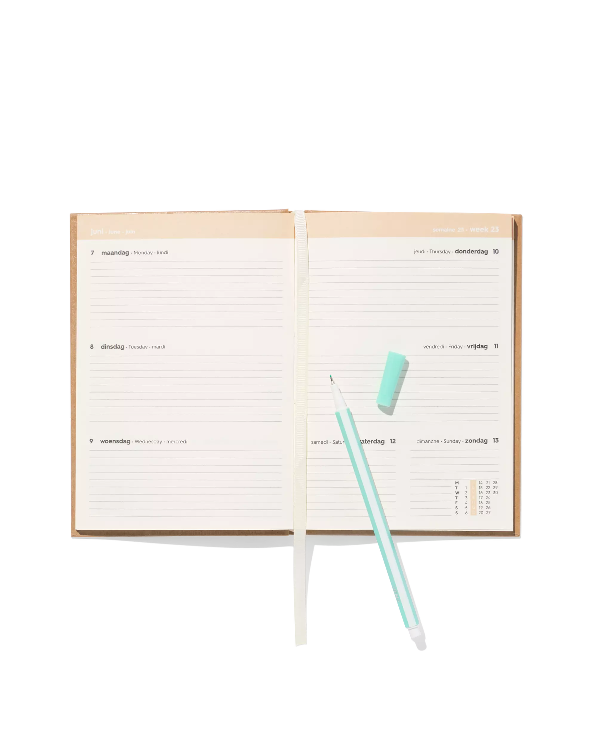 agenda 2027 18,30 x 12,90 cm kraft