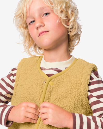 cardigan enfant Guus pelucheux jaune fonc&eacute; jaune fonc&eacute; - 30723502DARKYELLOW - HEMA