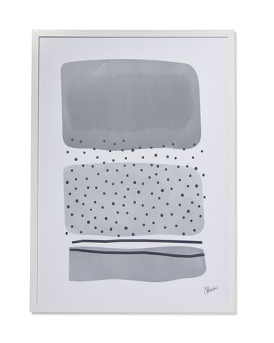 cadre photo 50x70 bois blanc 50 x 70 blanc - 13621044 - HEMA