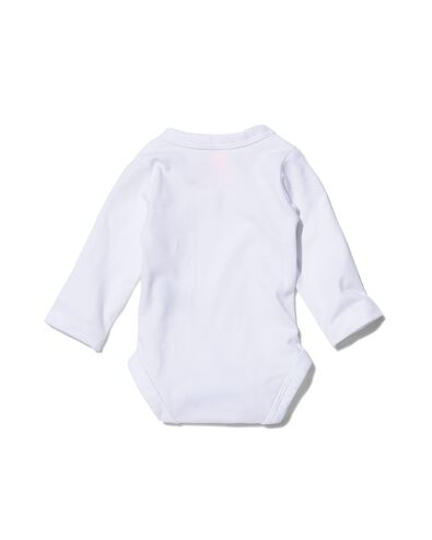 body crois&eacute; en coton biologique stretch - 2 pi&egrave;ces blanc blanc - 33374320WHITE - HEMA