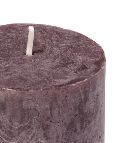 bougie rustique &Oslash;7x19cm marron fonc&eacute; marron fonc&eacute; 7 x 19 - 13504074 - HEMA