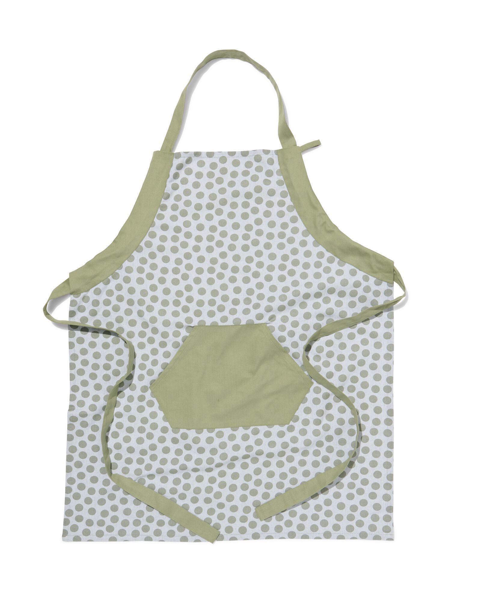tablier de cuisine &agrave; pois chambray coton - 5400142 - HEMA