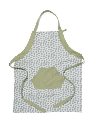 tablier de cuisine &agrave; pois chambray coton - 5400142 - HEMA