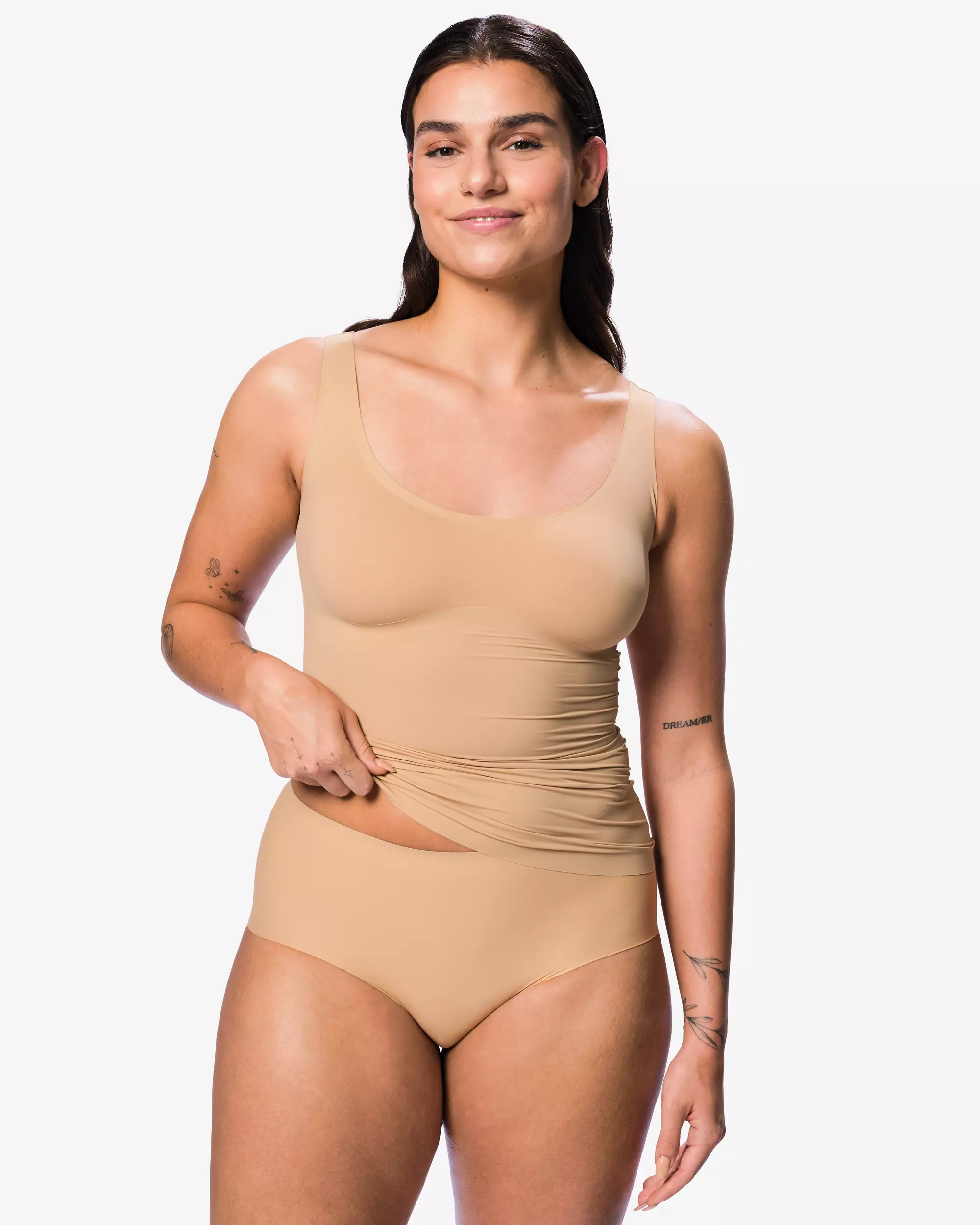 slip femme moyennement gainant taille haute
