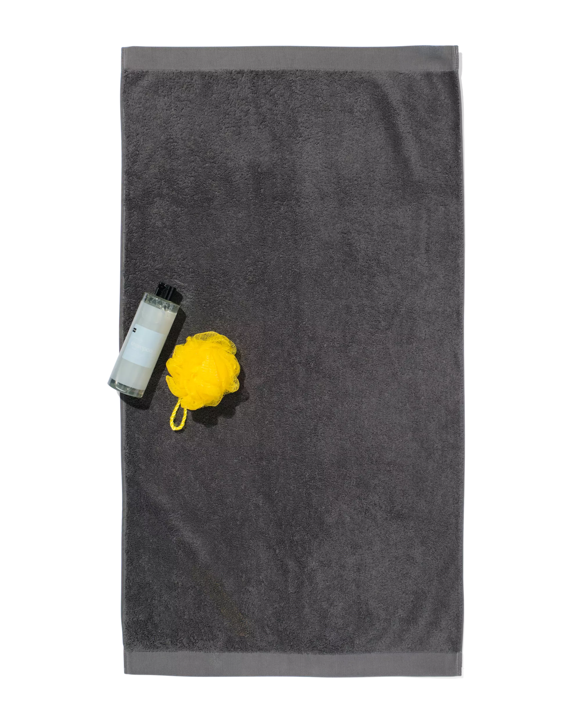 serviette de bain - 60 x 110 cm - qualité hôtel très douce - gris foncé uni