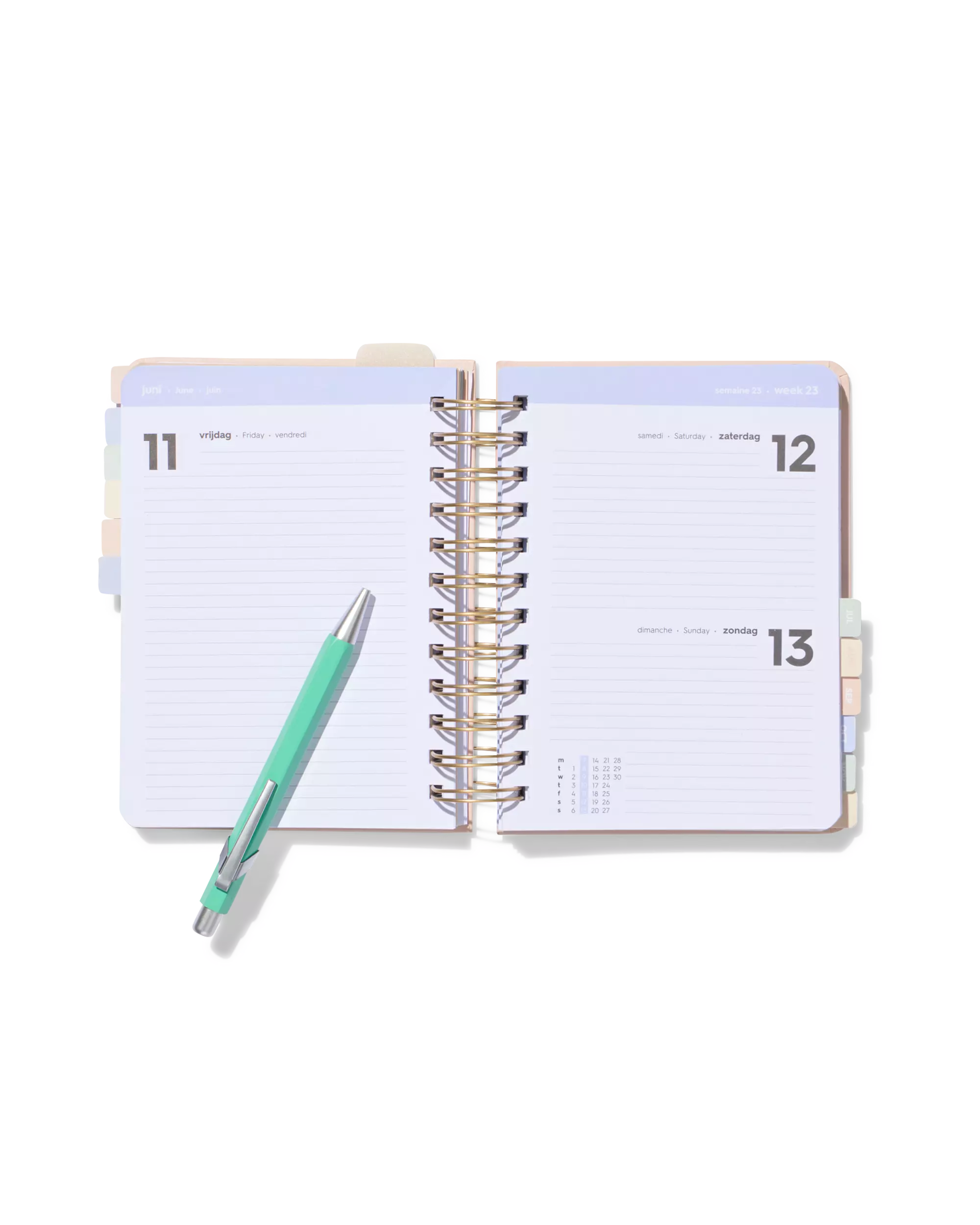agenda 2027 17,8 x 15 cm beige
