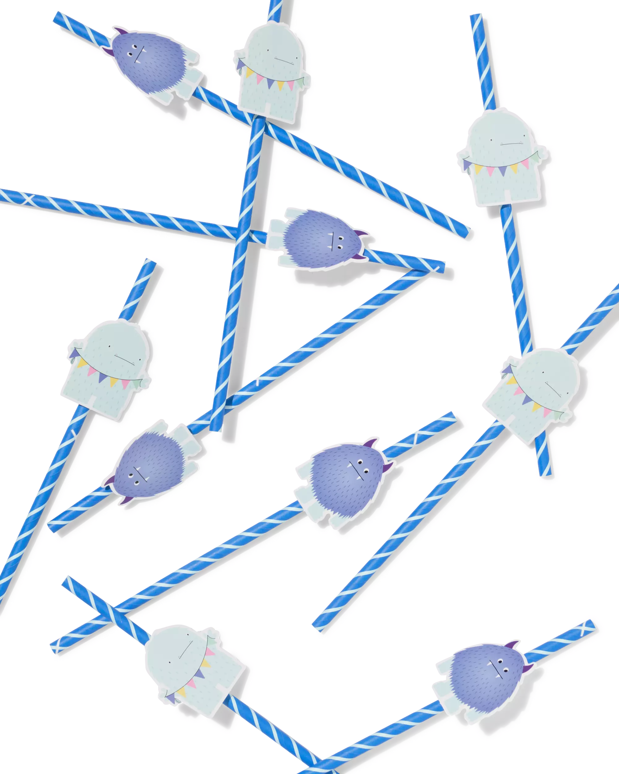 pailles papier monstre - 10 pièces