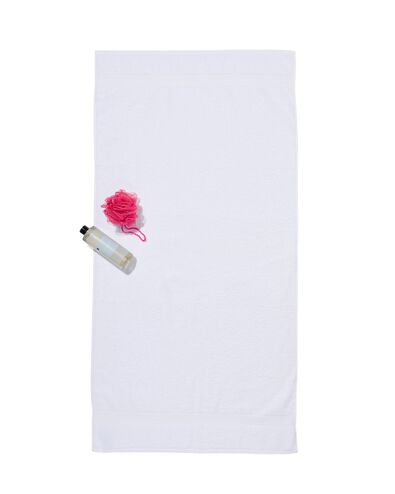 serviette de bain - 70x140 cm - qualit&eacute; &eacute;paisse - blanc blanc serviette 70 x 140 - 5214600 - HEMA
