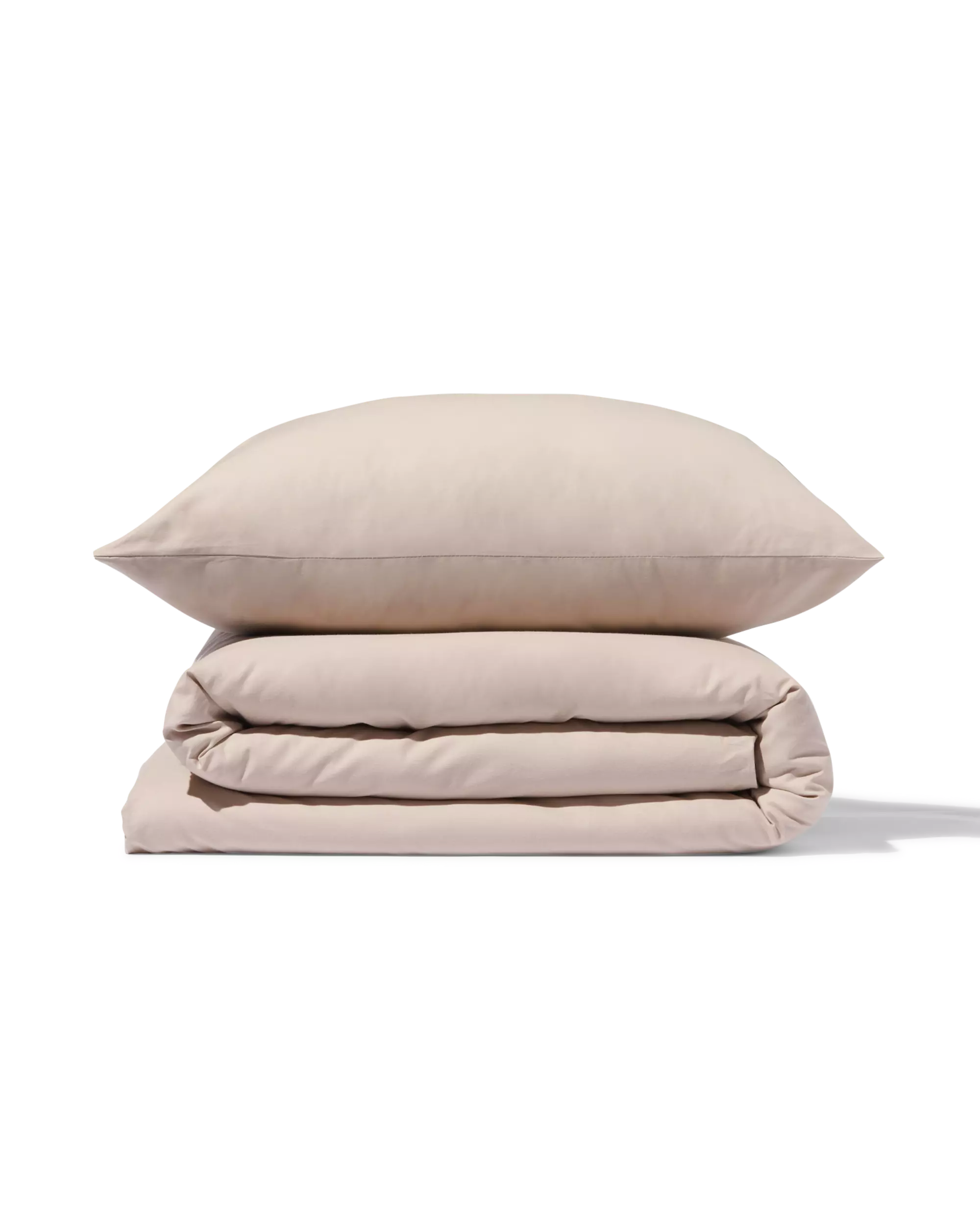 Bettbezug, 140x200/220 cm, weiche Baumwolle, taupe