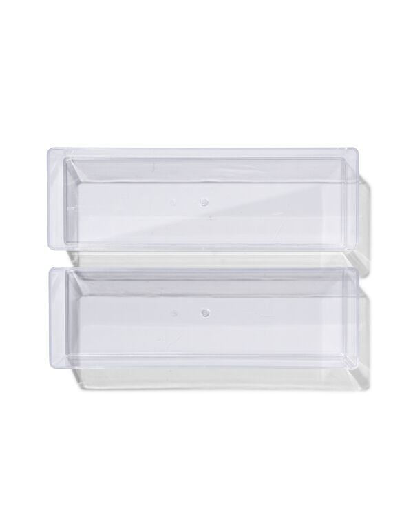 bakje transparant M - 2 stuks - 39822141 - HEMA
